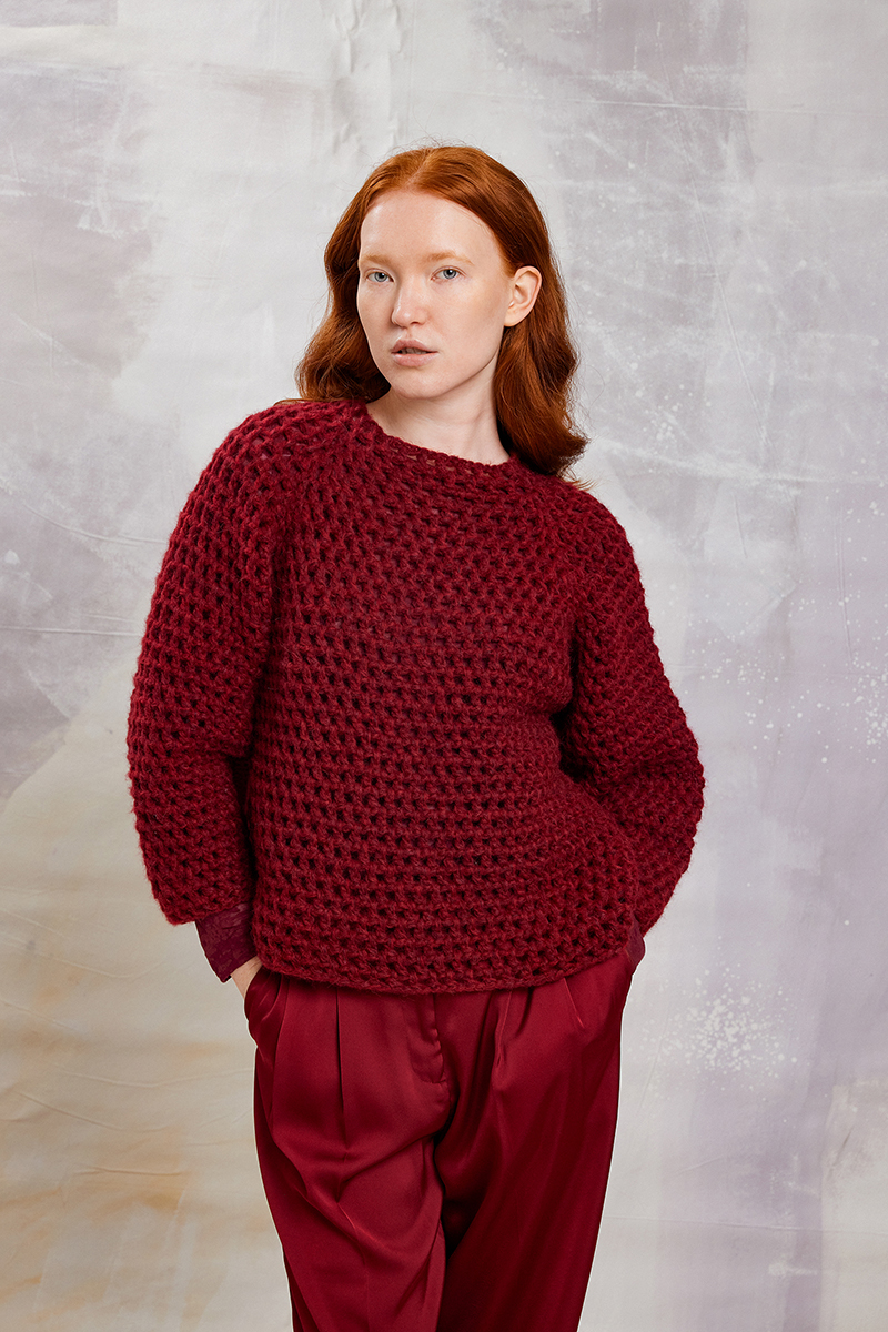Pullover top down